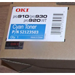 OKI 52123503 Original Cyan Toner Cartridge 15,000 pagesFor OKI Pro910, OKI Pro920 and OKI Pro930  Printers